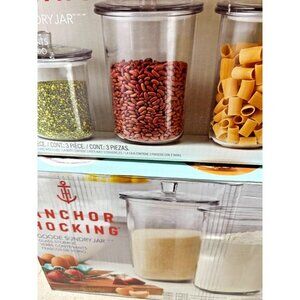 Anchor Hocking Goode Sundry Storage Jars, 3-count